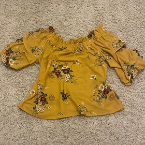 Floral Off the shoulder top